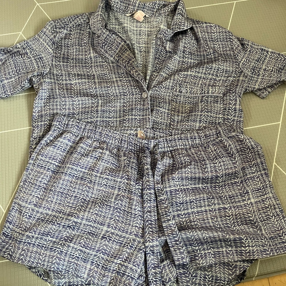 Purple and White VS pajama Set